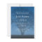 Rustic Blue Tree of Life Bar Mitzvah Invitations