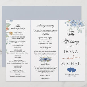Rustic Blue Winter Floral Wedding