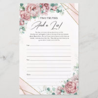 Rustic blush roses peonies Two Truths And A Lie