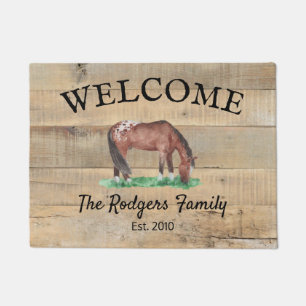 Rustic Boards Appaloosa Horse Door Mat
