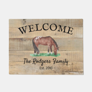Rustic Boards Appaloosa Horse Door Mat