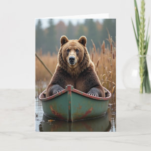 Rustic Boat Fathers Day Card