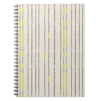 Rustic bohemian Contemporary lines dots minimalist Notebook