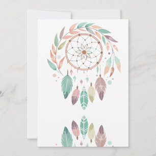 Rustic Bohemian Dream Catcher Invitation