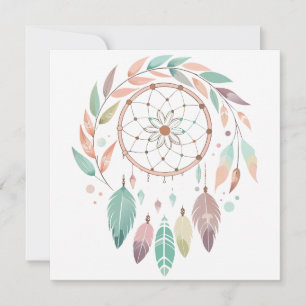 Rustic Bohemian Dream Catcher Save The Date