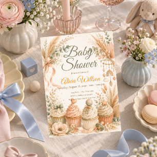 Rustic Boho Baby Shower Invitation
