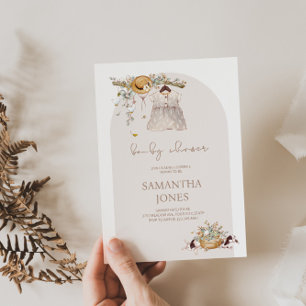 Rustic Boho Baby Shower Invitation