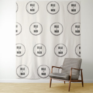 Rustic Boho Barn Wedding Backdrop Tapestry