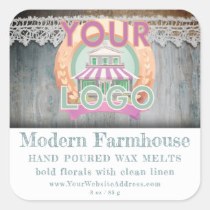 Rustic Boho Boutique Farmers Market Product Labels