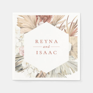 Rustic Boho-Chic Personalised Paper Napkins