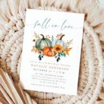 Rustic Boho Chic Pumpkin Fall Bridal Shower