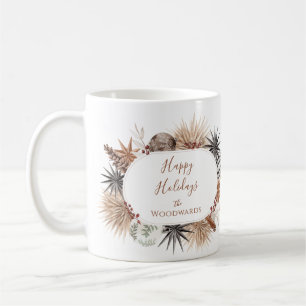Rustic Boho Christmas Holiday Mug