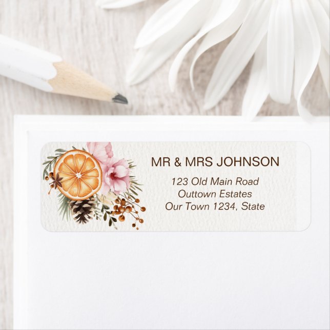 Rustic Boho Christmas winter dry citrus botanical  (Insitu)