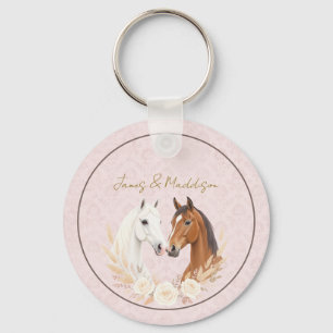 Rustic Boho Country Wedding Key Ring