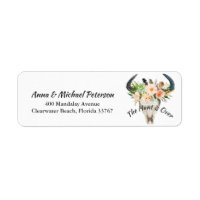Rustic Boho Floral Antelope Hunt is Over Wedding