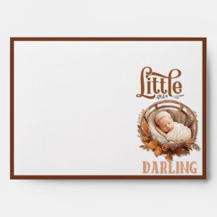 Rustic Boho Floral Baby Shower Envelope