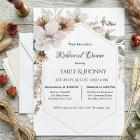 Rustic Boho Floral Rehearsal Dinner