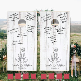 Rustic Boho Floral Wedding Guest Book Alternative
