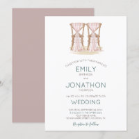 Rustic Boho Happy Couple Organza Chairs Wedding