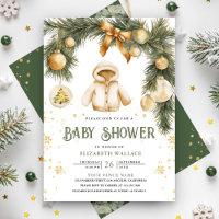 Rustic Boho Jacket Winter Christmas Baby Shower