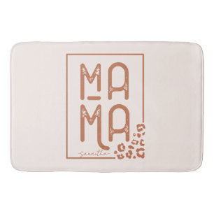 Rustic Boho Mama Bath Mat