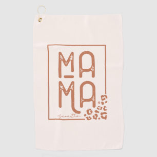 Rustic Boho Mama Golf Towel
