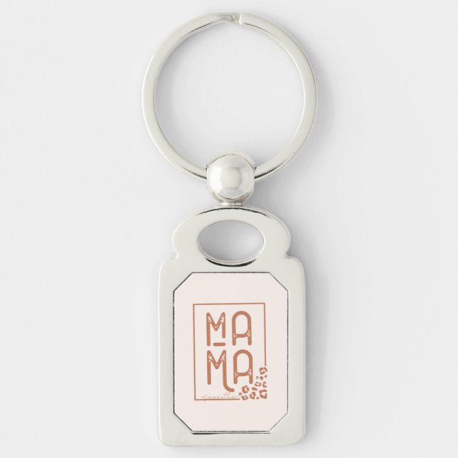 Rustic Boho Mama Key Ring (Front)