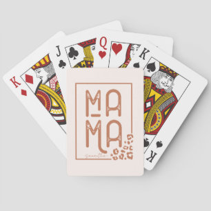 Rustic Boho Mama Playing Cards