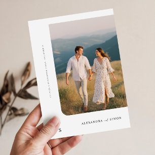 Rustic Boho Minimalist Wedding Invitation