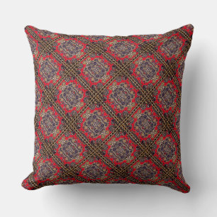 Rustic boho mosaic pattern cushion