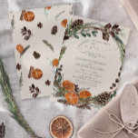 Rustic Boho Nothing Fancy Just Love Citrus Wedding Invitation<br><div class="desc">Announce your special day with our *Rustic Boho Nothing Fancy Just Love Citrus Wedding Invitation*. This stunning design beautifully combines lush greenery and rustic pinecones with vibrant slices of citrus, creating a warm and inviting aesthetic that captures the essence of a romantic fall celebration. Perfectly suited for couples seeking a...</div>