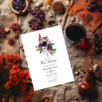 Rustic Boho Plum Red Wine Tasting Bridal Shower