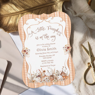 Rustic Boho Pumpkin Baby Shower Invitation