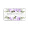 Rustic Boho Purple Rose Floral Address