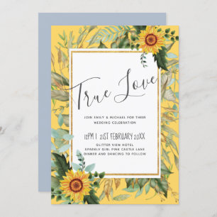 Rustic BOHO Sunflowers Greenery Wedding