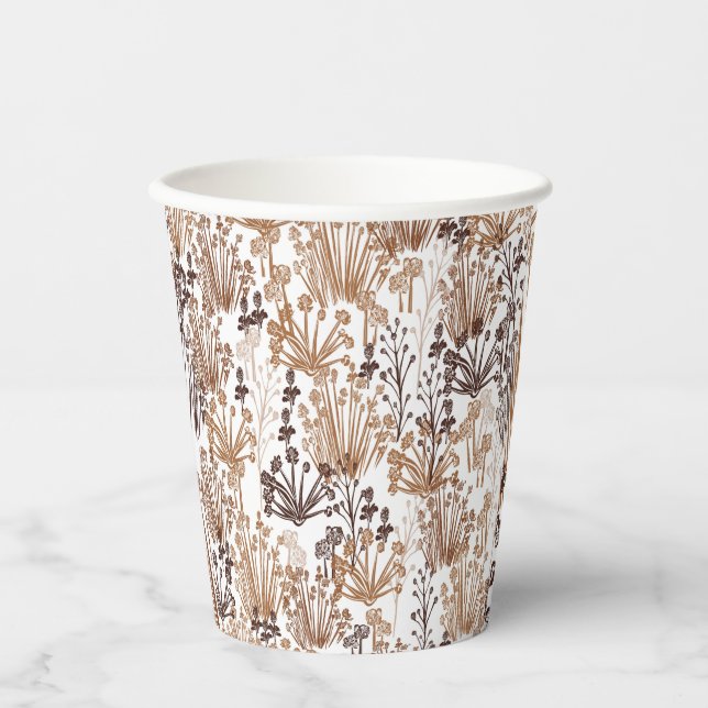 Rustic Boho Thorn & Thistle Outdoorsy Paper Cups (Front)