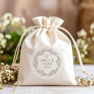 Rustic Boho Wedding ID1109 Classic Round Sticker