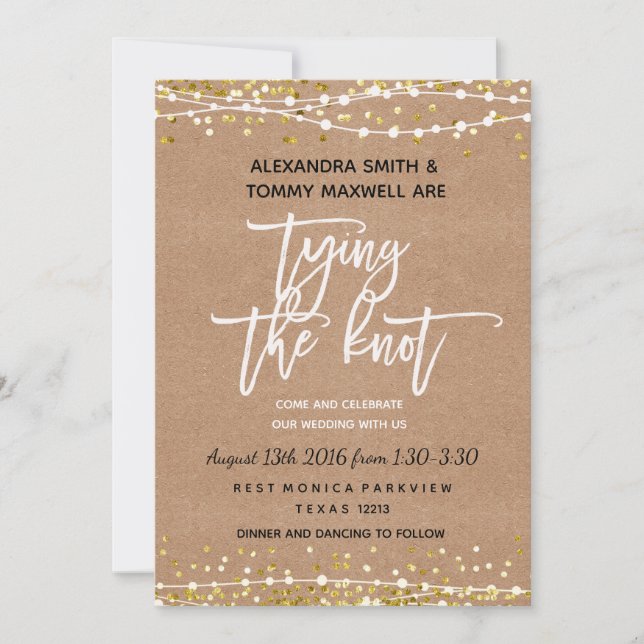Rustic Boho Wedding Invitation (Front)