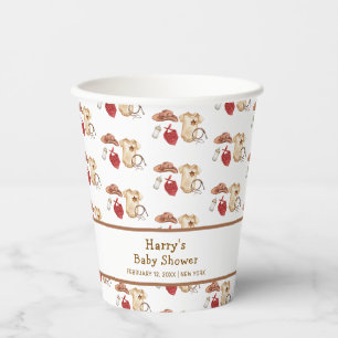 Rustic Boho Western Cowboy Clothes Baby Shower Paper Cups