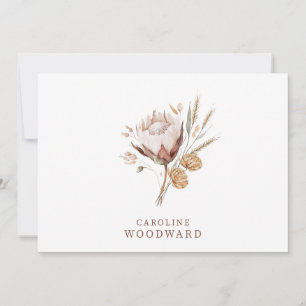 Rustic Boho Wildflower  Card