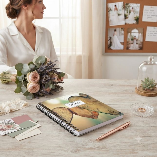 Rustic Bokeh Hearts Bride Wedding Planner (Creator Uploaded)
