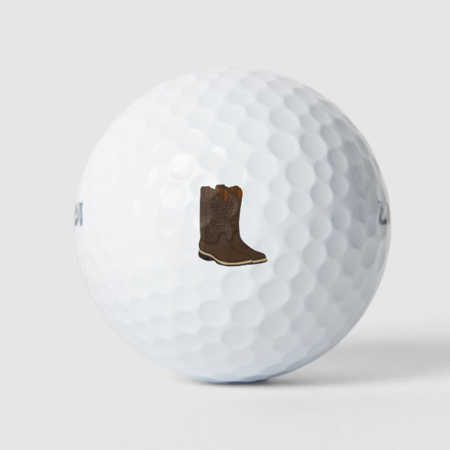 Rustic Boots Golf Balls (Front)