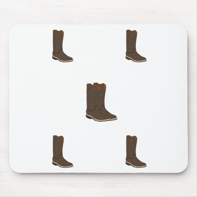 Rustic Boots Mouse Mat (Front)