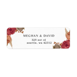 Rustic Botanical Autumn Fall Wedding 