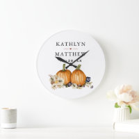 Rustic Botanical Autumn Pumpkin Fall Wedding