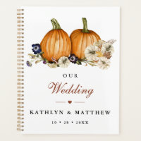 Rustic Botanical Autumn Pumpkin Fall Wedding