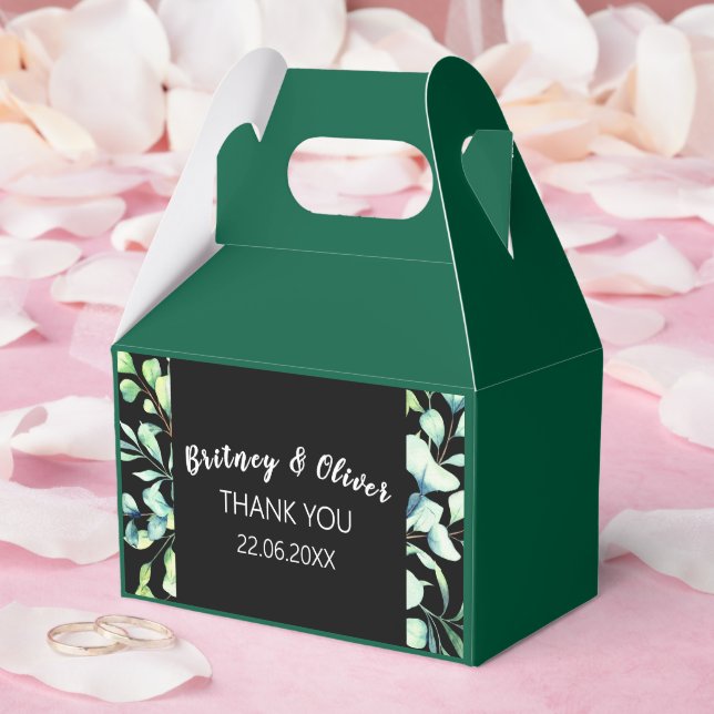 Rustic Botanical Eucalyptus Greenery Wedding Favour Box (Wedding)