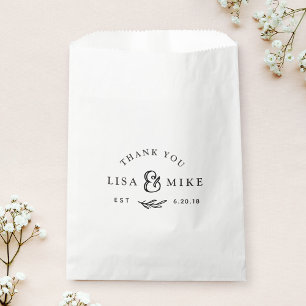 Rustic Botanical Wedding Bridal Shower Favour Bags