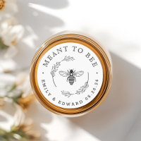 Rustic Botanical Wreath Meant to Bee Wedding Favou