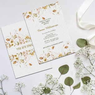 Rustic Botanicals Customise Bridal Shower Invitation